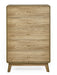 Halden 5 Drawer Chest in Oak - Luminex FurnitureChest of drawersING003