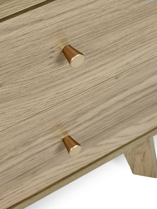 Halden 5 Drawer Chest in Oak - Luminex FurnitureChest of drawersING003