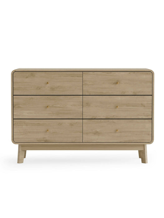 Halden 6 Drawer Dresser in Oak - Luminex FurnitureChest of drawersING004