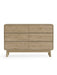Halden 6 Drawer Dresser in Oak - Luminex FurnitureChest of drawersING004