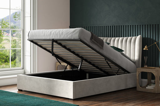 Halston Velvet Ottoman Storage Bed - Luminex FurnitureBedHCLG46