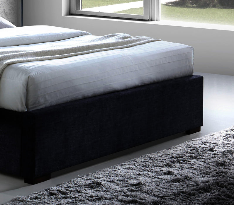 Hamilton Dark Grey Fabric Bed - Luminex FurnitureBedHAMIL46DGREY