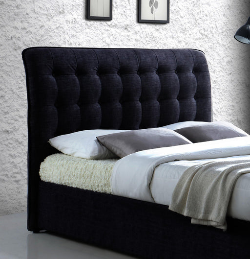 Hamilton Dark Grey Fabric Bed - Luminex FurnitureBedHAMIL46DGREY