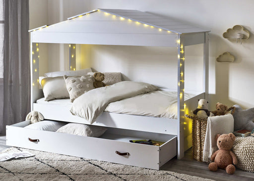 Hampden Low Sleeper Hut Bed with Storage – White - Luminex FurnitureLow SleepersHAZ001