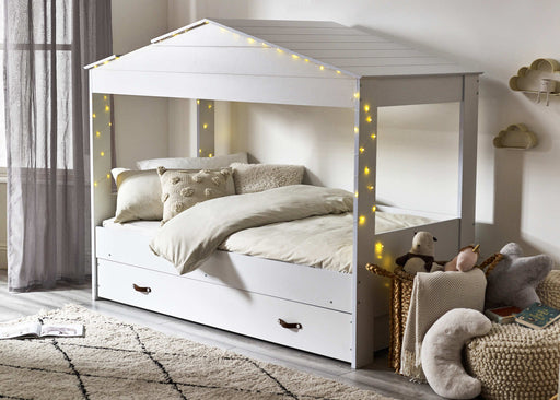 Hampden Low Sleeper Hut Bed with Storage – White - Luminex FurnitureLow SleepersHAZ001