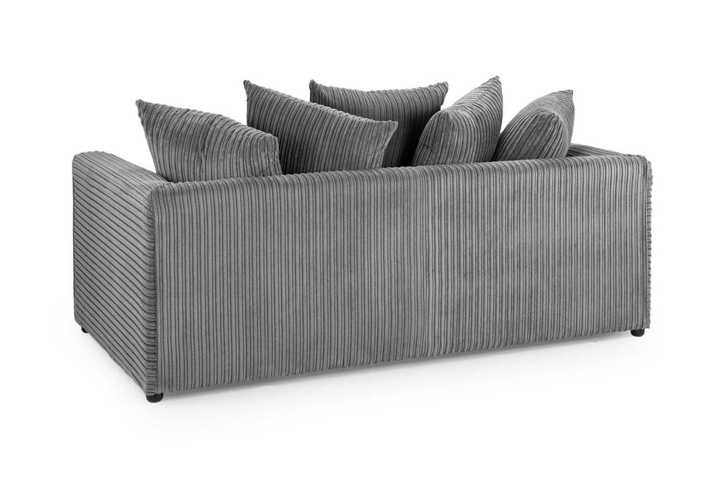 Hampton Grey Jumbo Cord 3 Seater Sofa – Modern Fabric Comfort - Luminex FurnitureSofasharley_jumbo_sofa_grey_3_seater