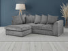 Hampton Grey Jumbo Cord Left Hand Corner Sofa – Modern Fabric Comfort - Luminex FurnitureSofasharley_jumbo_sofa_grey_left_hand_facing_corner