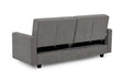 Hanover Dark Grey 3 Seater Sofa Bed with Storage - Luminex FurnitureSofashive_3str_dark_grey