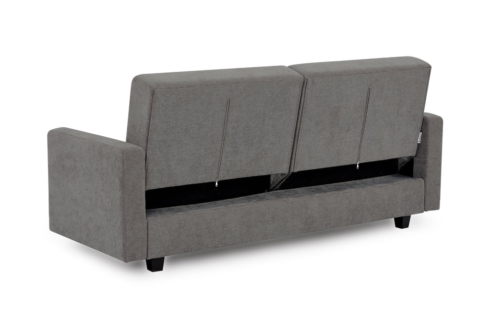 Hanover Dark Grey 3 Seater Sofa Bed with Storage - Luminex FurnitureSofashive_3str_dark_grey
