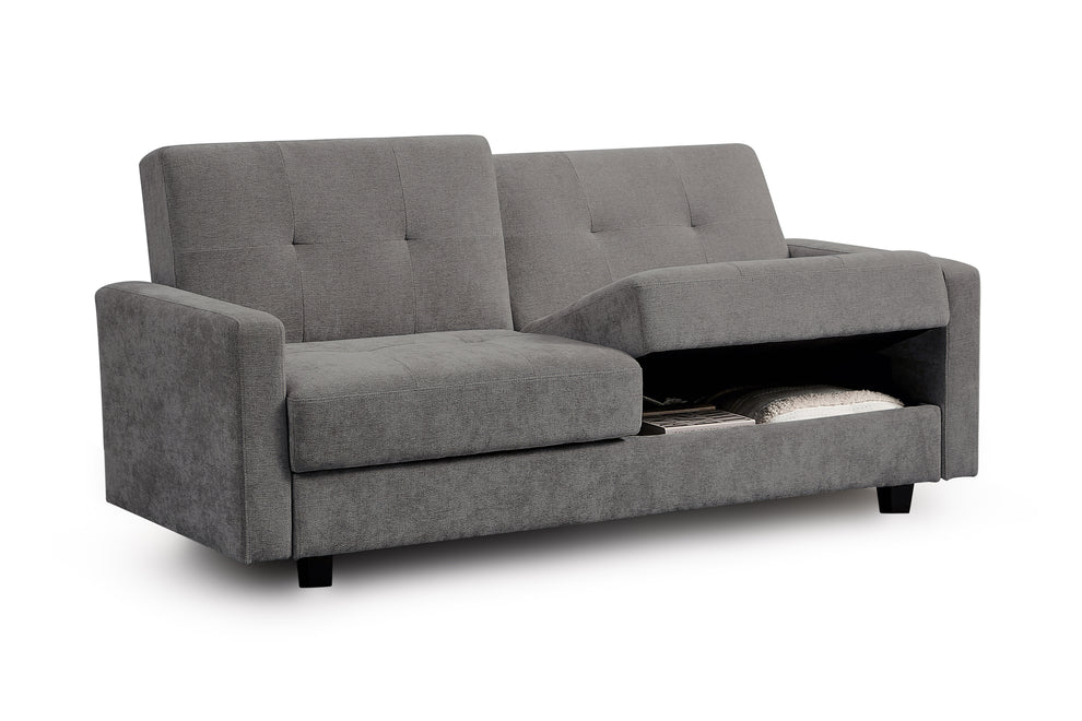 Hanover Dark Grey 3 Seater Sofa Bed with Storage - Luminex FurnitureSofashive_3str_dark_grey
