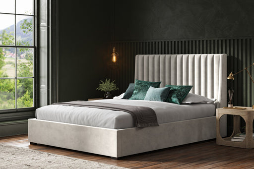 Harlington Velvet Ottoman Storage Bed - Luminex FurnitureBedBRLG46