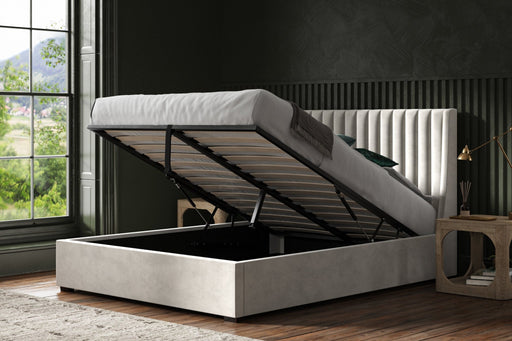 Harlington Velvet Ottoman Storage Bed - Luminex FurnitureBedBRLG46