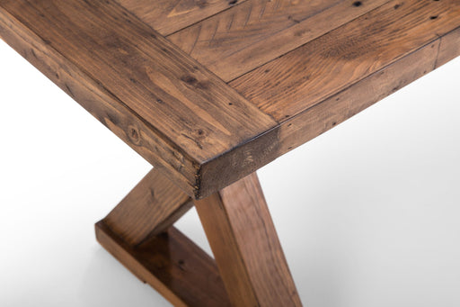 Harper Dining Set – Extending Table & 2 Benches | Reclaimed Wood - Luminex FurnitureDining SetCHA950