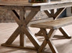 Harper Dining Set – Extending Table & 2 Benches | Reclaimed Wood - Luminex FurnitureDining SetCHA950