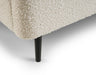 Harper Ivory Bouclé - Upholstered Bed with Curved Headboard - Luminex FurnitureFabric BedsEDE001
