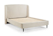 Harper Ivory Bouclé - Upholstered Bed with Curved Headboard - Luminex FurnitureFabric BedsEDE001