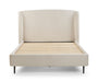 Harper Ivory Bouclé - Upholstered Bed with Curved Headboard - Luminex FurnitureFabric BedsEDE001
