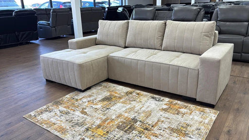 Hartwell Beige Left Hand Corner Sofa Bed with Storage – 4 Seater - Luminex FurnitureSofashugo_beige_left_hand