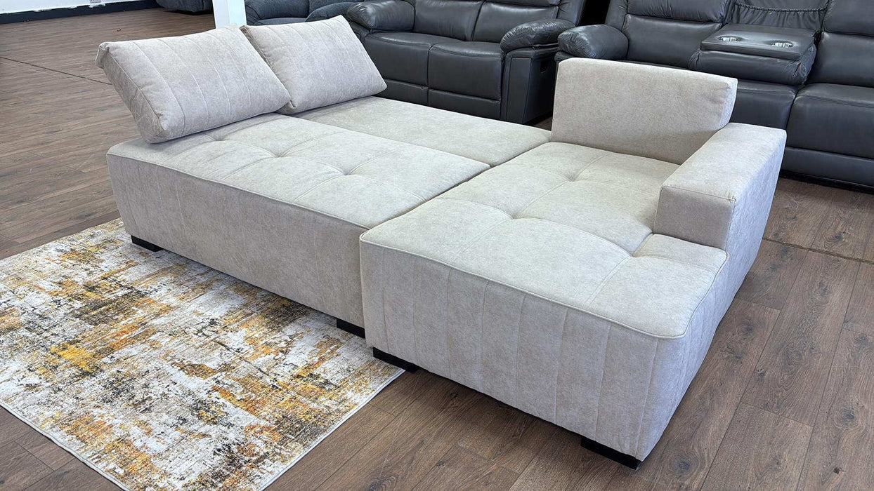 Hartwell Beige Right Hand Corner Sofa Bed with Storage – 4 Seater - Luminex FurnitureSofashugo_beige_right_hand