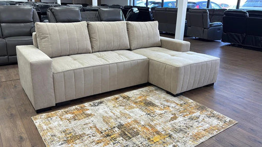 Hartwell Beige Right Hand Corner Sofa Bed with Storage – 4 Seater - Luminex FurnitureSofashugo_beige_right_hand