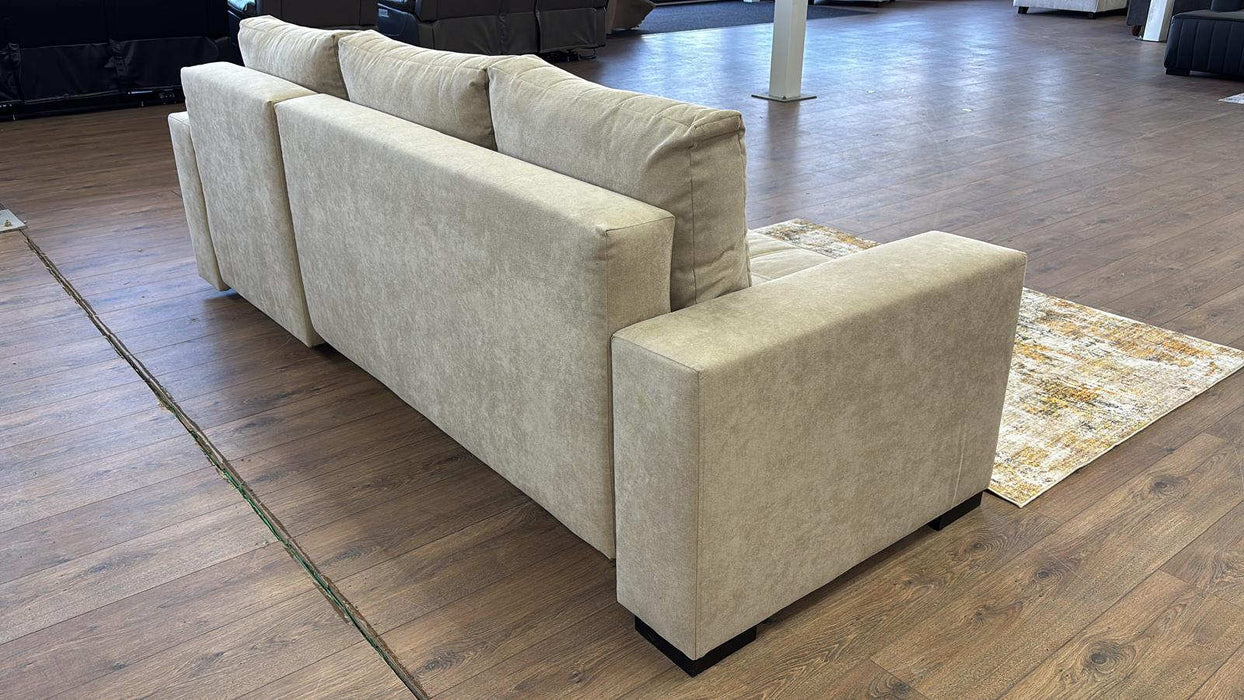 Hartwell Beige Right Hand Corner Sofa Bed with Storage – 4 Seater - Luminex FurnitureSofashugo_beige_right_hand
