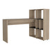 Harvard Desk Washed Oak Corner With Bookcase - LuminexFurnitureDeskHR104