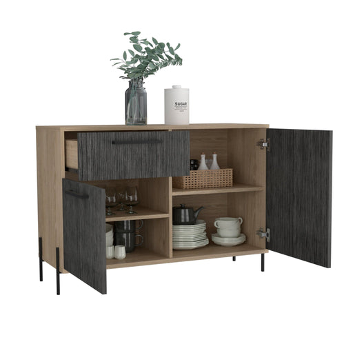 Harvard Small Sideboard With 2 Doors & 1 Drawer Washed - Oak - LuminexFurnitureSideboardHR915