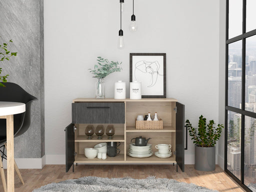 Harvard Small Sideboard With 2 Doors & 1 Drawer Washed - Oak - LuminexFurnitureSideboardHR915