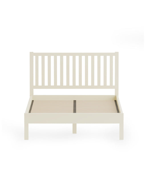 Harwood Bed – Ivory and Oak - Luminex FurnitureWooden BedsCOX307