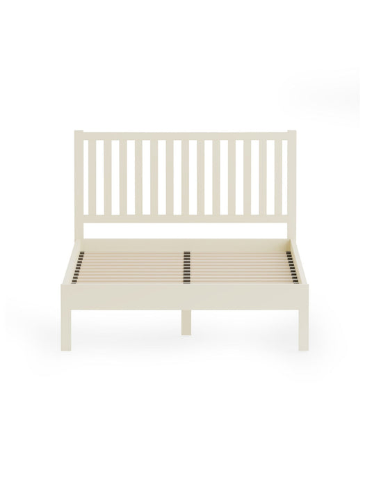 Harwood Bed – Ivory and Oak - Luminex FurnitureWooden BedsCOX307