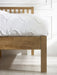 Harwood Bed – Ivory and Oak - Luminex FurnitureWooden BedsCOX307
