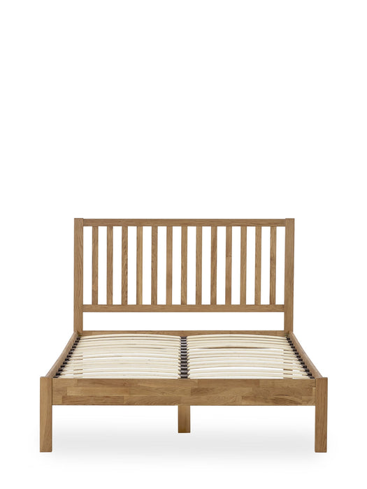 Harwood Bed – Ivory and Oak - Luminex FurnitureWooden BedsCOX307