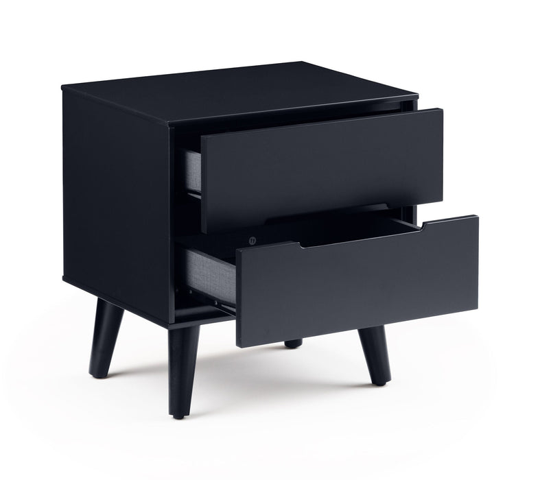Havana 2 Drawer Bedside in Anthracite - Luminex FurnitureBedside TableALI211