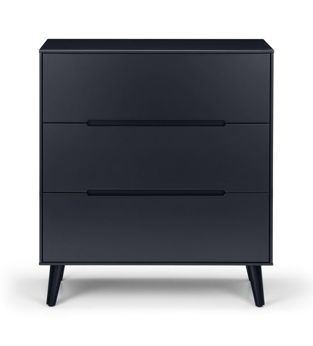 Havana 3 Drawer Chest in Matt Anthracite - Luminex FurnitureChest of drawersALI212
