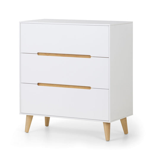 Havana 3 Drawer Chest in Matt White - Luminex FurnitureChest of drawersALI202