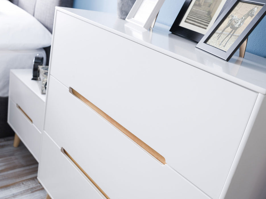 Havana 3 Drawer Chest in Matt White - Luminex FurnitureChest of drawersALI202