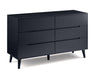 Havana 6 Drawer Wide Chest – Anthracite - Luminex FurnitureChest of drawersALI214