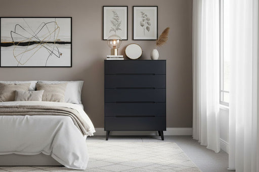 Havana Anthracite 5 Drawer Chest of Drawers - Luminex FurnitureChest of drawersALI213