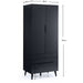 Havana Combination Wardrobe - Anthracite - Luminex FurnitureWardrobeALI215