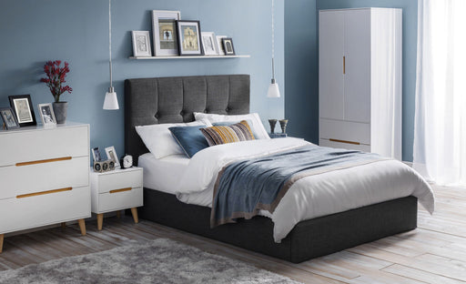 Havana Combination Wardrobe in Matt White with Oak Legs - Luminex FurnitureWardrobeALI205