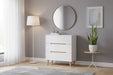 Havana Matt White 3 Drawer Chest of Drawers - Luminex FurnitureChest of drawersALI202