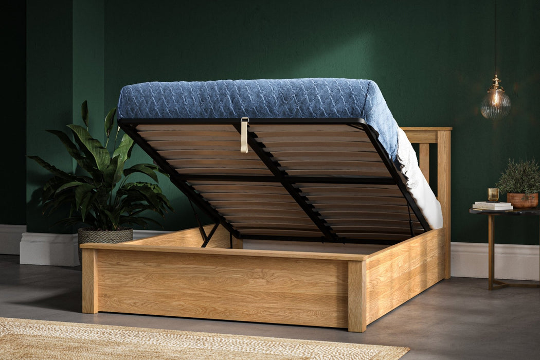 Hawthorn Solid Oak Ottoman Bed - Luminex FurnitureBedMOOA46
