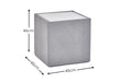 Helen Lamp Table – Platinum Grey Wool Effect & Glass Top - Luminex FurnitureLamp TableROH004