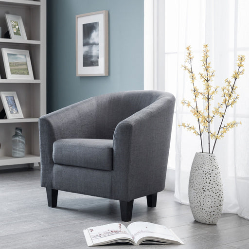 Helga Tub Chair - Slate Grey - Luminex FurnitureOccasional ChairsHUG002