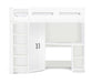 Henley High Sleeper Bed with Wardrobe & Desk – All White - Luminex FurnitureHigh SleepersHER013