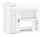Henley High Sleeper Bed with Wardrobe & Desk – All White - Luminex FurnitureHigh SleepersHER013