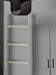 Henley High Sleeper Bed with Wardrobe & Desk – All White - Luminex FurnitureHigh SleepersHER013