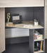 Henley High Sleeper Bed – Woodgrain & Anthracite with Desk & Storage - Luminex FurnitureHigh SleepersHER011