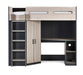 Henley High Sleeper Bed – Woodgrain & Anthracite with Desk & Storage - Luminex FurnitureHigh SleepersHER011