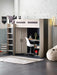 Henley High Sleeper Bed – Woodgrain & Anthracite with Desk & Storage - Luminex FurnitureHigh SleepersHER011